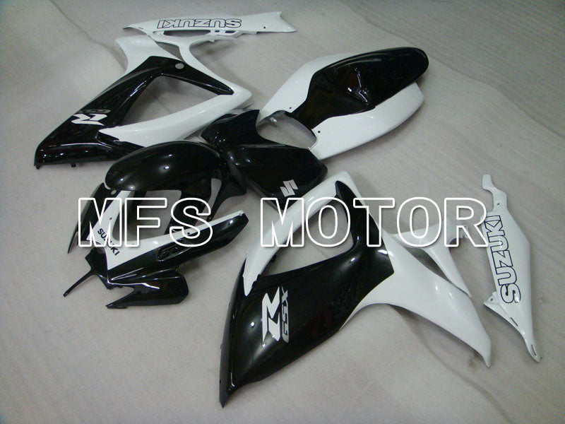 Suzuki GSXR600 GSXR750 2006-2007 Injection ABS Fairing - Factory Style - Black White - MFS2358 - Fairings Kit