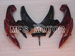 Suzuki GSXR600 GSXR750 2006-2007 Injection ABS Fairing - Factory Style - Black Red wine color - MFS2360 - Fairings Kit
