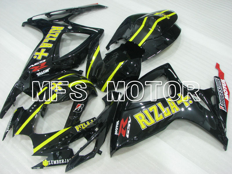 Suzuki GSXR600 GSXR750 2006-2007 Injection ABS Fairing - Rizla+ - Black - MFS2372 - Fairings Kit