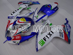 Suzuki GSXR600 GSXR750 2006-2007 Injection ABS Fairing - FIXI - Blue White - MFS2375 - Fairings Kit