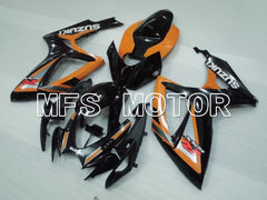 Suzuki GSXR600 GSXR750 2006-2007 Injection ABS Fairing - Factory Style - Black Orange - MFS2379 - Fairings Kit