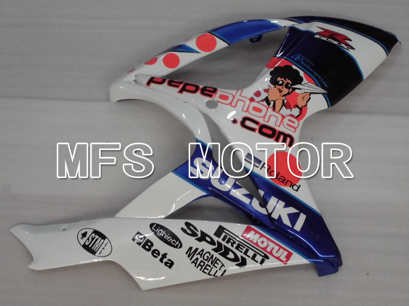 Suzuki GSXR600 GSXR750 2006-2007 Injection ABS Fairing - MOTUL - Blue White - MFS2391 - Fairings Kit