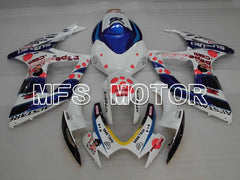 Suzuki GSXR600 GSXR750 2006-2007 Injection ABS Fairing - MOTUL - Blue White - MFS2391 - Fairings Kit