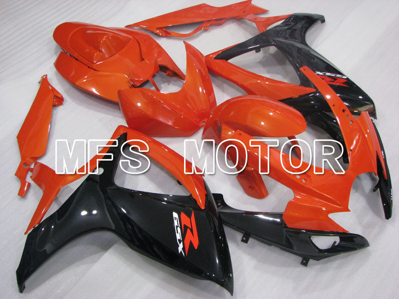 Suzuki GSXR600 GSXR750 2006-2007 Injection ABS Fairing - Factory Style - Black Orange - MFS2392 - Fairings Kit