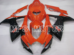 Suzuki GSXR600 GSXR750 2006-2007 Injection ABS Fairing - Factory Style - Black Orange - MFS2392 - Fairings Kit