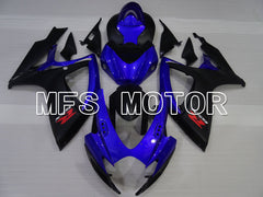 Suzuki GSXR600 GSXR750 2006-2007 Injection ABS Fairing - Factory Style - Blue Black - MFS2393 - Fairings Kit