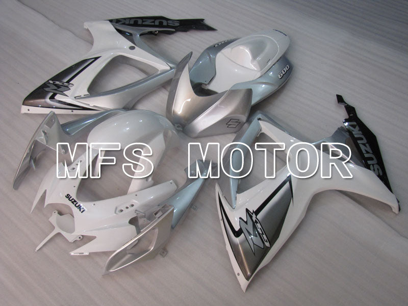 Suzuki GSXR600 GSXR750 2006-2007 Injection ABS Fairing - Factory Style - White Silver - MFS2398 - Fairings Kit