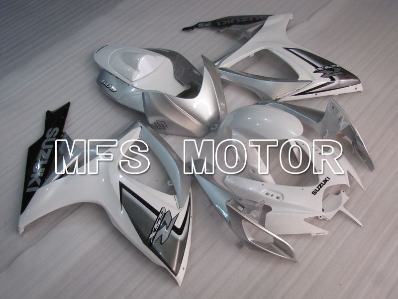 Suzuki GSXR600 GSXR750 2006-2007 Injection ABS Fairing - Factory Style - White Silver - MFS2398 - Fairings Kit