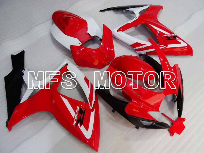 Suzuki GSXR600 GSXR750 2006-2007 Injection ABS Fairing - Factory - Red White - MFS2406 - Fairings Kit