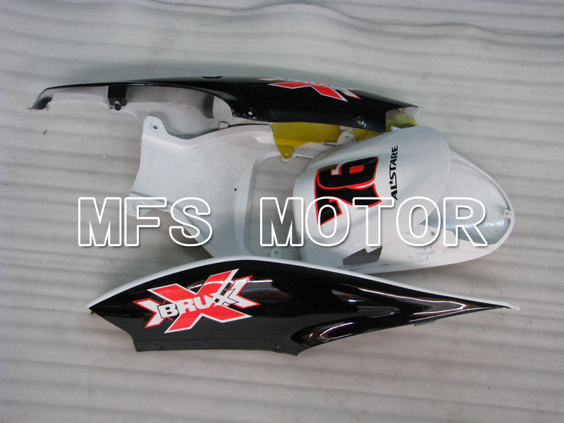 Suzuki GSXR600 GSXR750 2006-2007 Injection ABS Fairing - BRUX - Black White - MFS2412 - Fairings Kit