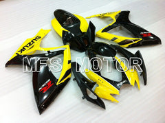 Suzuki GSXR600 GSXR750 2006-2007 Injection ABS Fairing - Factory Style - Black Yellow - MFS2415 - Fairings Kit