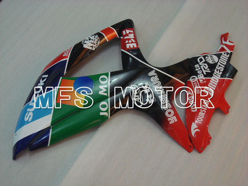 Suzuki GSXR600 GSXR750 2008-2010 Injection ABS Fairing - RK - Black Red - MFS2433 - Fairings Kit