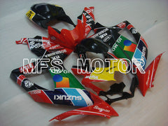Suzuki GSXR600 GSXR750 2008-2010 Injection ABS Fairing - RK - Black Red - MFS2433 - Fairings Kit