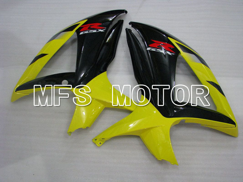 Suzuki GSXR600 GSXR750 2008-2010 Injection ABS Fairing - Factory Style - Black Yellow - MFS2441 - Fairings Kit