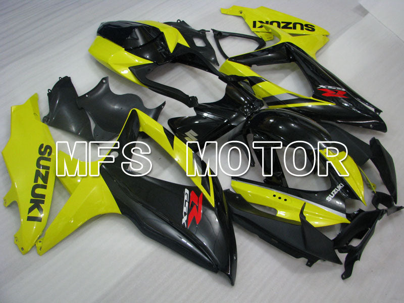 Suzuki GSXR600 GSXR750 2008-2010 Injection ABS Fairing - Factory Style - Black Yellow - MFS2441 - Fairings Kit