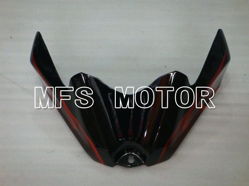Suzuki GSXR600 GSXR750 2008-2010 Injection ABS Fairing - Flame - Black Red - MFS2442 - Fairings Kit