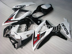 Suzuki GSXR600 GSXR750 2008-2010 Injection ABS Fairing - Factory Style - Black White - MFS2455 - Fairings Kit