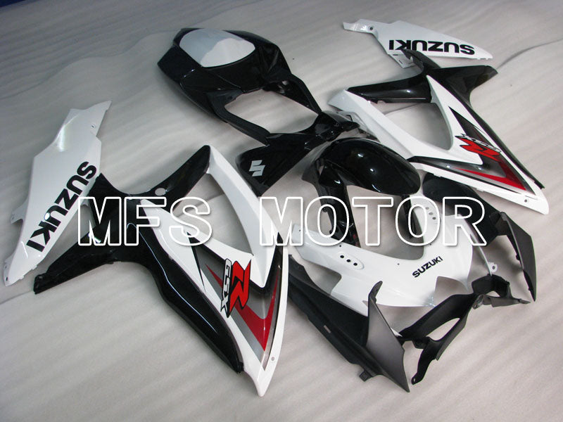 Suzuki GSXR600 GSXR750 2008-2010 Injection ABS Fairing - Factory Style - Black White - MFS2455 - Fairings Kit