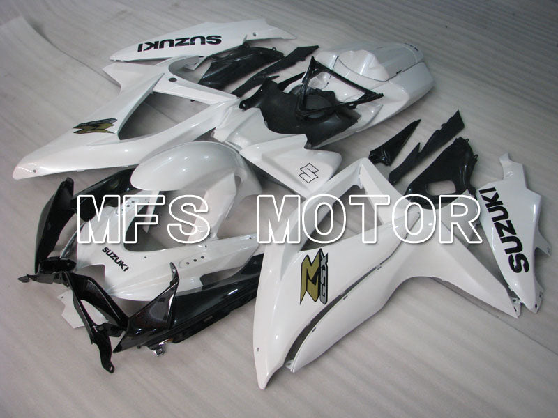 Suzuki GSXR600 GSXR750 2008-2010 Injection ABS Fairing - Factory Style - Black White - MFS2463 - Fairings Kit