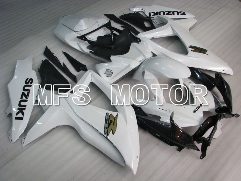 Suzuki GSXR600 GSXR750 2008-2010 Injection ABS Fairing - Factory Style - Black White - MFS2463 - Fairings Kit