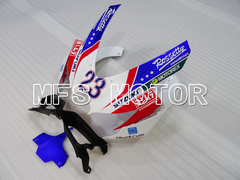Suzuki GSXR600 GSXR750 2008-2010 Injection ABS Fairing - Voltcom - Blue White - MFS2466 - Fairings Kit