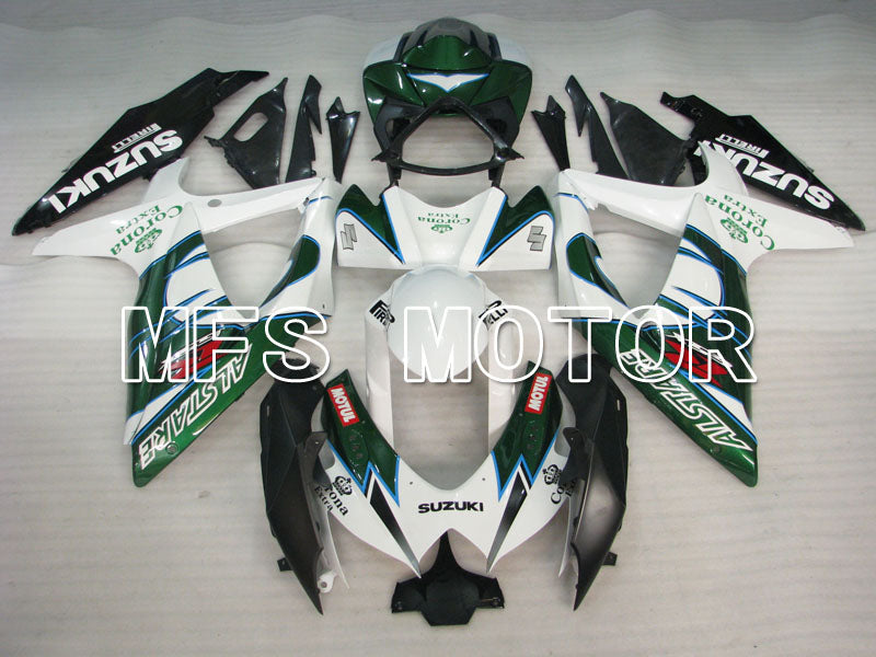 Suzuki GSXR600 GSXR750 2008-2010 Injection ABS Fairing - Corona - White ArmyGreen - MFS2468 - Fairings Kit