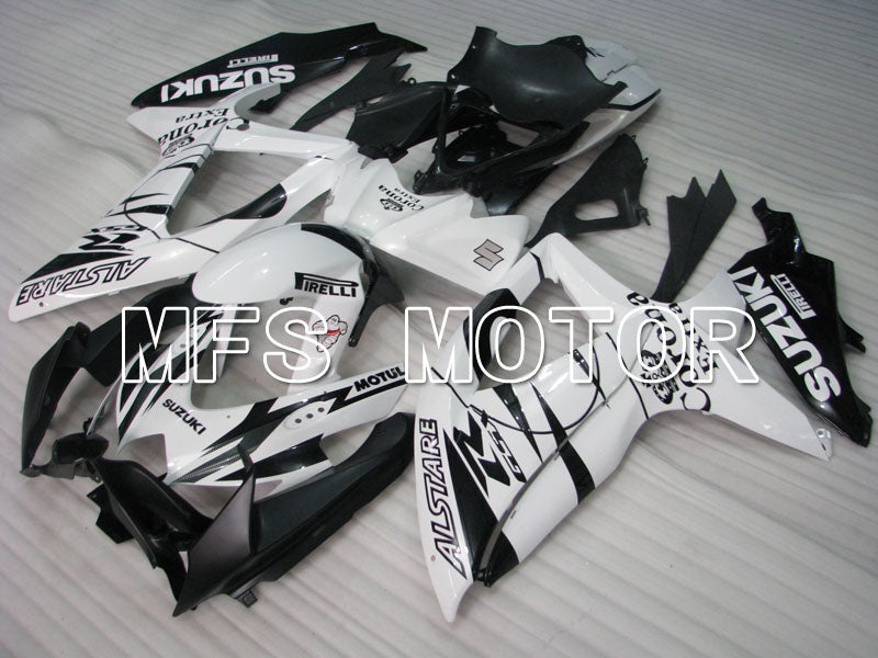 Suzuki GSXR600 GSXR750 2008-2010 Injection ABS Fairing - Corona - Black White - MFS2483 - Fairings Kit