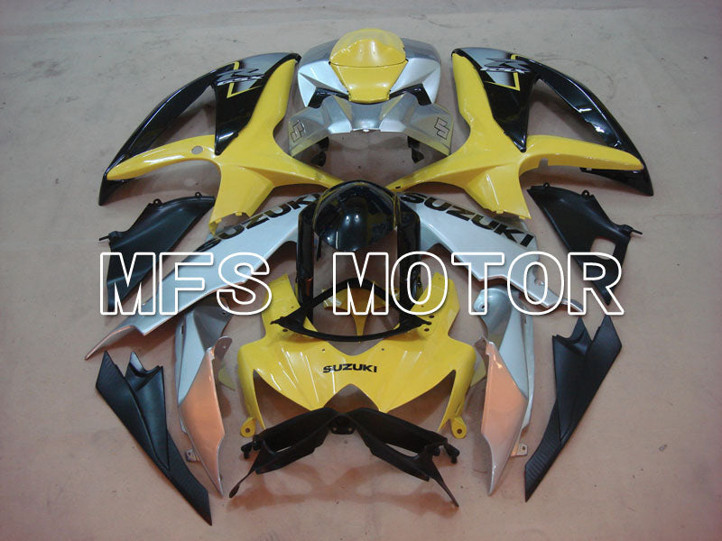 Suzuki GSXR600 GSXR750 2008-2010 Injection ABS Fairing - Factory Style - Yellow Silver - MFS2490 - Fairings Kit