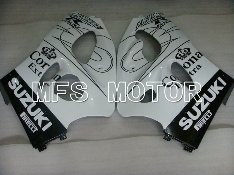 Suzuki GSXR600 1997-2000 ABS Fairing - Corona - Black White - MFS2527 - Fairings Kit