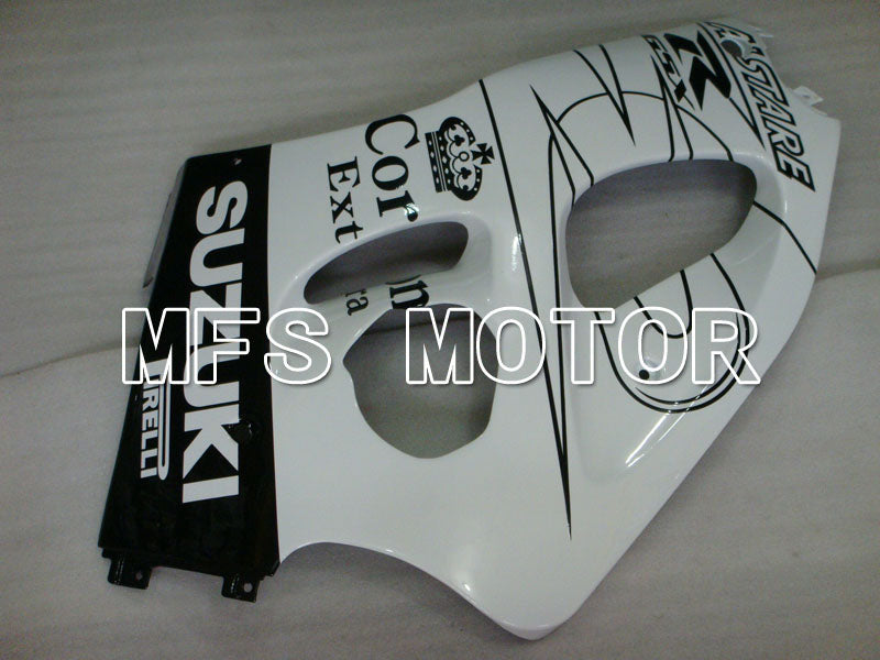 Suzuki GSXR600 1997-2000 ABS Fairing - Corona - Black White - MFS2527 - Fairings Kit