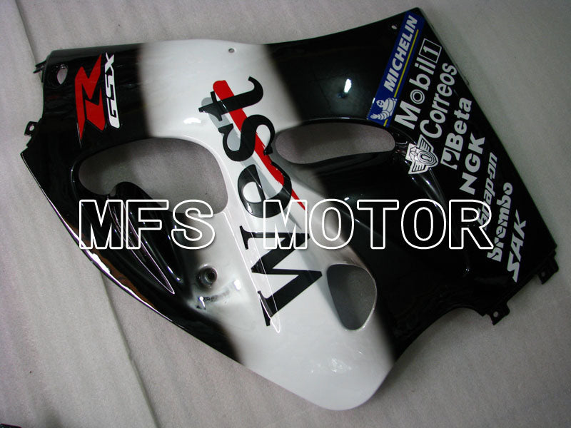 Suzuki GSXR750 1996-1999 ABS Fairing - West - Black White - MFS6873 - Fairings Kit