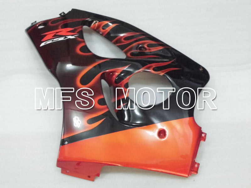 Suzuki GSXR750 1996-1999 ABS Fairing - Flame - Black Orange - MFS6877 - Fairings Kit