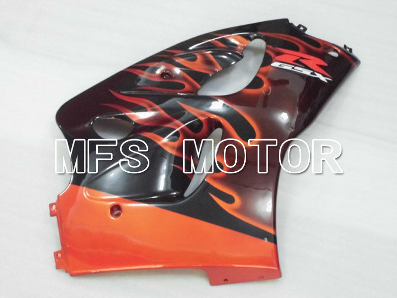 Suzuki GSXR600 1997-2000 ABS Fairing - Flame - Black Orange - MFS2560 - Fairings Kit