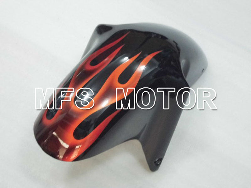 Suzuki GSXR750 1996-1999 ABS Fairing - Flame - Black Orange - MFS6877 - Fairings Kit