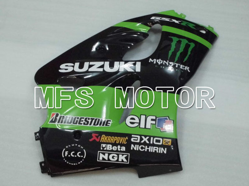 Suzuki GSXR750 1996-1999 ABS Fairing - Monster - Black Green - MFS6878 - Fairings Kit
