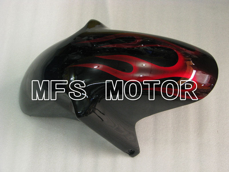 Suzuki GSXR750 1996-1999 ABS Fairing - Flame - Black Red - MFS6880 - Fairings Kit