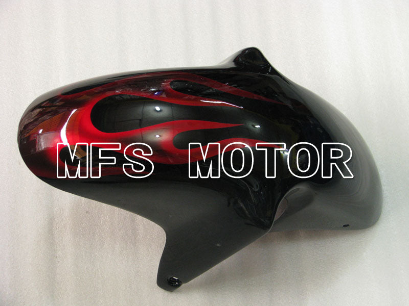 Suzuki GSXR750 1996-1999 ABS Fairing - Flame - Black Red - MFS6880 - Fairings Kit