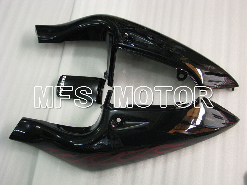 Suzuki GSXR750 1996-1999 ABS Fairing - Flame - Black Red - MFS6880 - Fairings Kit