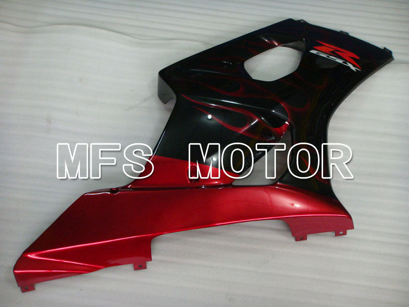 Suzuki GSXR1000 2003-2004 Injection ABS Fairing - Flame - Black Red - MFS2575 - Fairings Kit