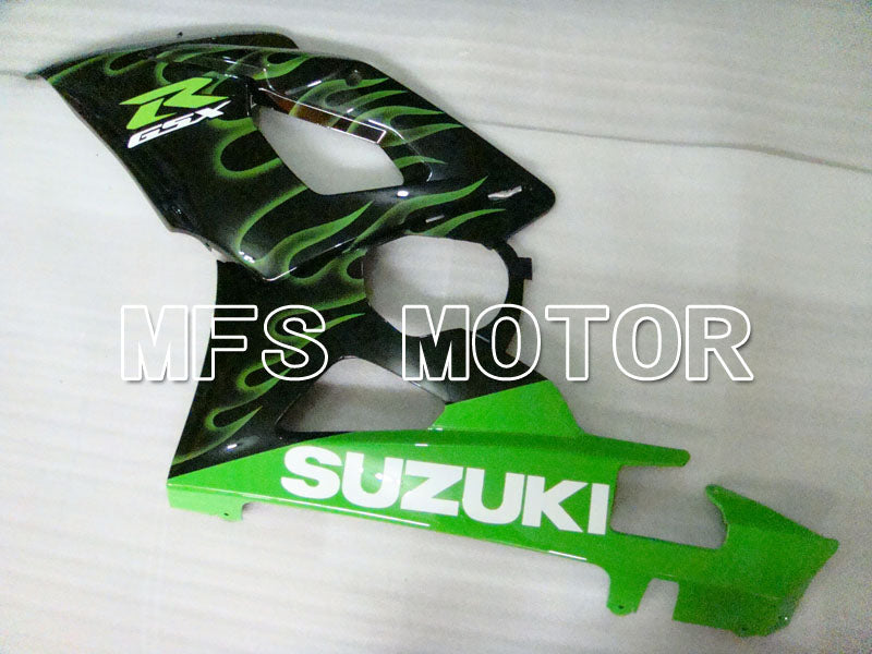 Suzuki GSXR1000 2005-2006 Injection ABS Fairing - Flame - Black Green - MFS2624 - Fairings Kit