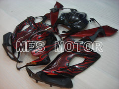 Suzuki GSXR1000 2005-2006 Injection ABS Fairing - Flame - Black Red - MFS2625 - Fairings Kit