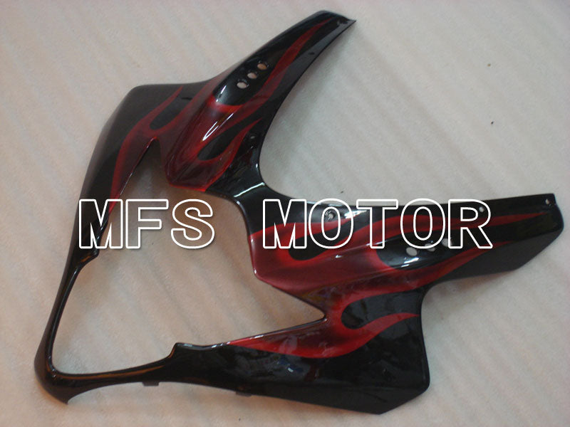 Suzuki GSXR1000 2005-2006 Injection ABS Fairing - Flame - Black Red - MFS2625 - Fairings Kit