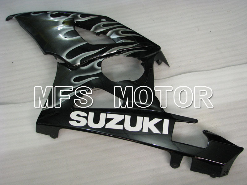 Suzuki GSXR1000 2005-2006 Injection ABS Fairing - Flame - Black Silver - MFS2628 - Fairings Kit