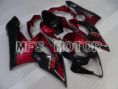 Suzuki GSXR1000 2005-2006 Injection ABS Fairing - Factory Style - Black Red - MFS2661 - Fairings Kit