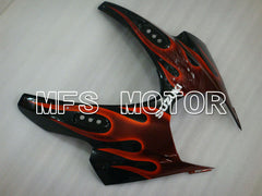 Suzuki GSXR1000 2007-2008 Injection ABS Fairing - Flame - Black Red - MFS2668 - Fairings Kit