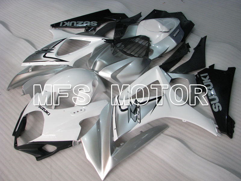 Suzuki GSXR1000 2007-2008 Injection ABS Fairing - Factory Style - White Silver - MFS2674 - Fairings Kit