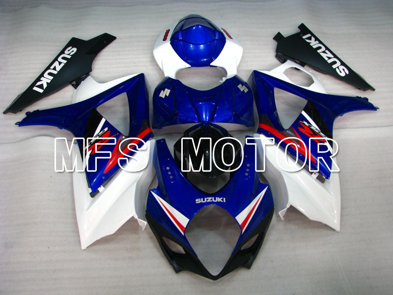 Suzuki GSXR1000 2007-2008 Injection ABS Fairing - Factory Style - White Blue - MFS2679 - Fairings Kit