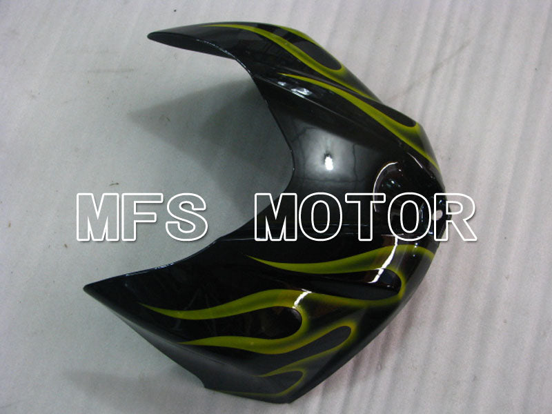 Suzuki GSXR1000 2007-2008 Injection ABS Fairing - Flame - Black Yellow - MFS2690 - Fairings Kit