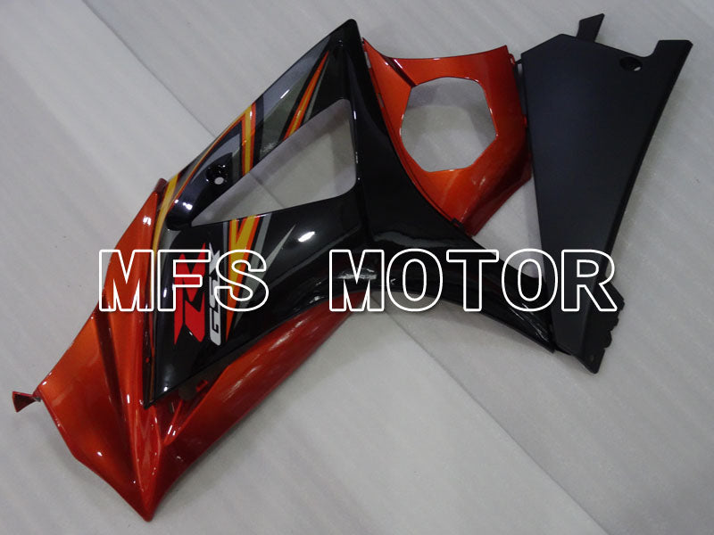 Suzuki GSXR1000 2007-2008 Injection ABS Fairing - Factory Style - Black Orange - MFS2698 - Fairings Kit