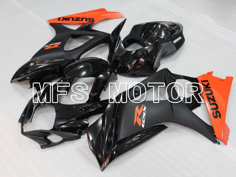 Suzuki GSXR1000 2007-2008 Injection ABS Fairing - Factory Style - Black Orange - MFS2699 - Fairings Kit